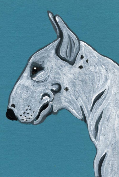 White English Bull Terrier by Carla Smale