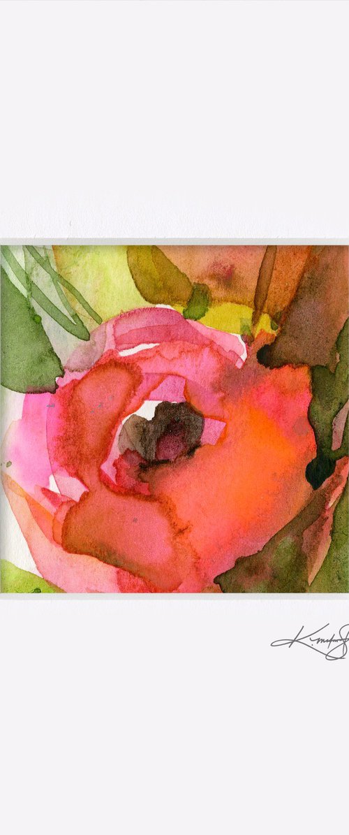 Little Dreams 16 - Small Floral Painting by Kathy Morton Stanion by Kathy Morton Stanion
