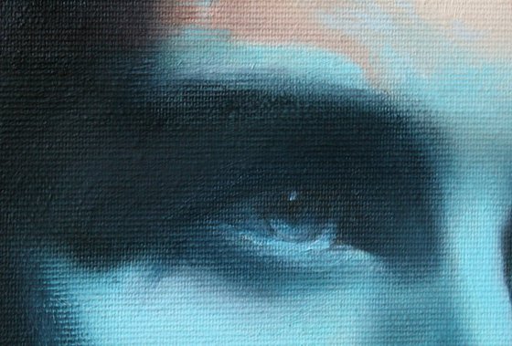 Nude in blue