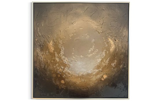 Gold Original Abstract Painting | Warm Earth