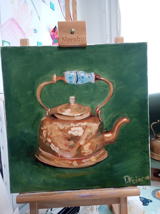 Still life with the old teapot