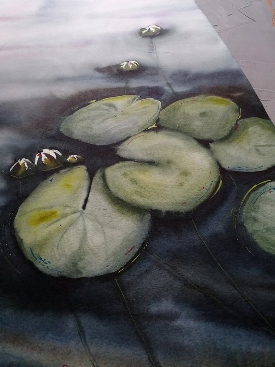 Water lilies painting