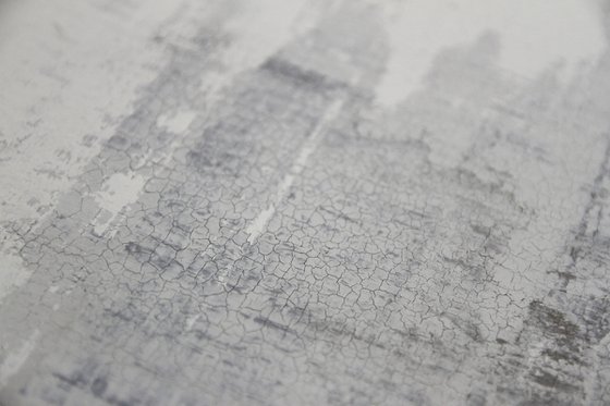 UNDEFINED PATHS - ABSTRACT ACRYLIC PAINTING TEXTURED * PASTEL COLORS * READY TO HANG