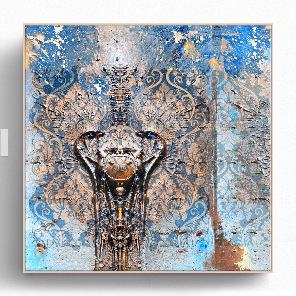 Organic Abstract Giclee Print By Adriano Ribeiro, 13 X 13, Reign Of Light, Original Artwork