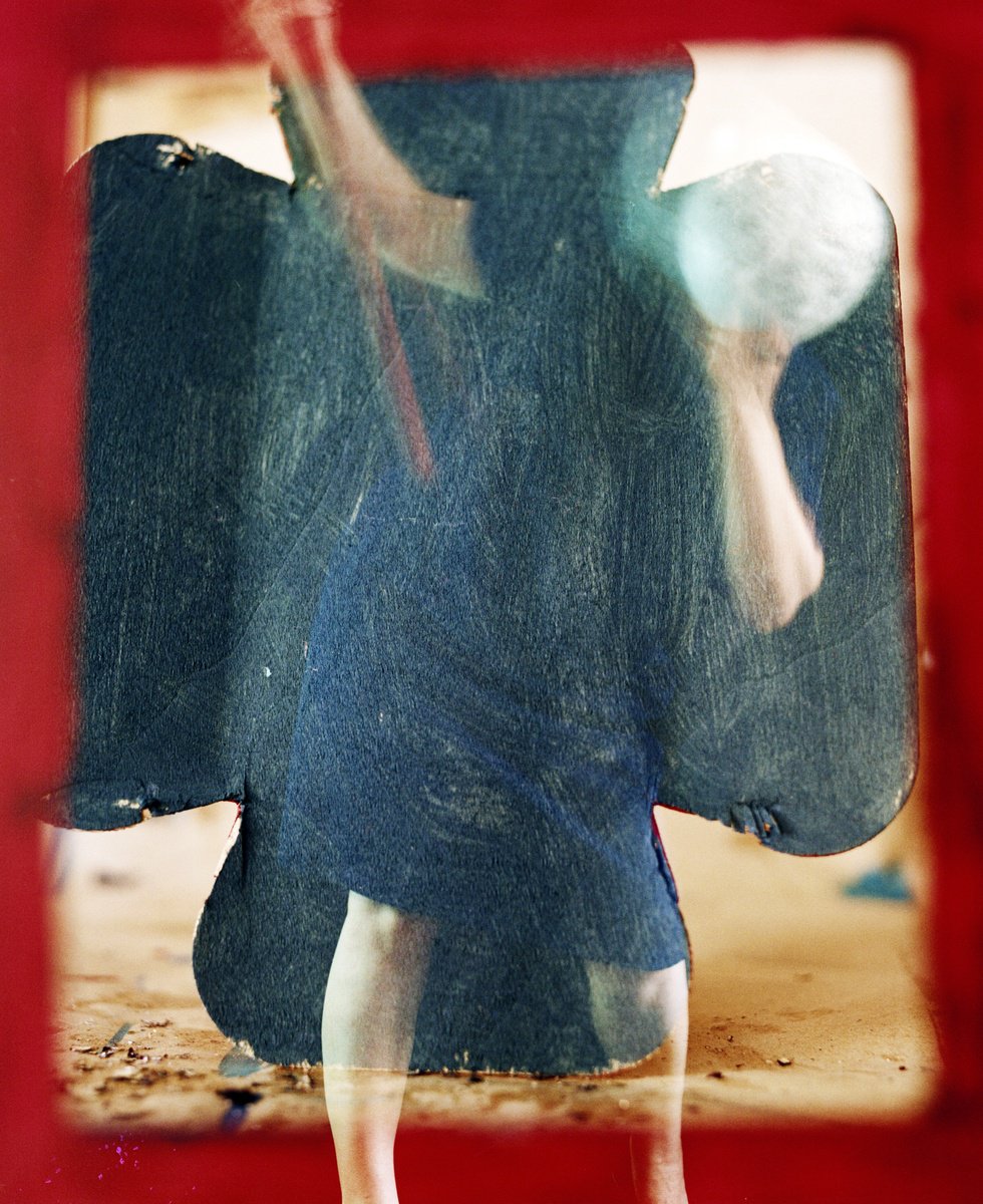 Expressive Portrait Photograph By Tania Serket, 19 X 24", Careful, Valkyrie!, Original Artwork