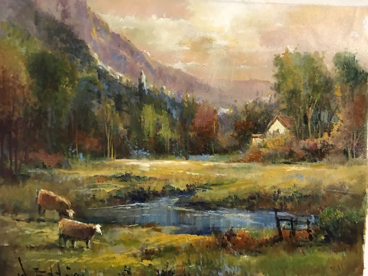 Idyllic Pasture by W. Eddie