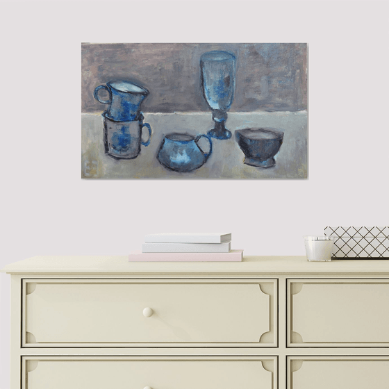 Sketch of the blue cups