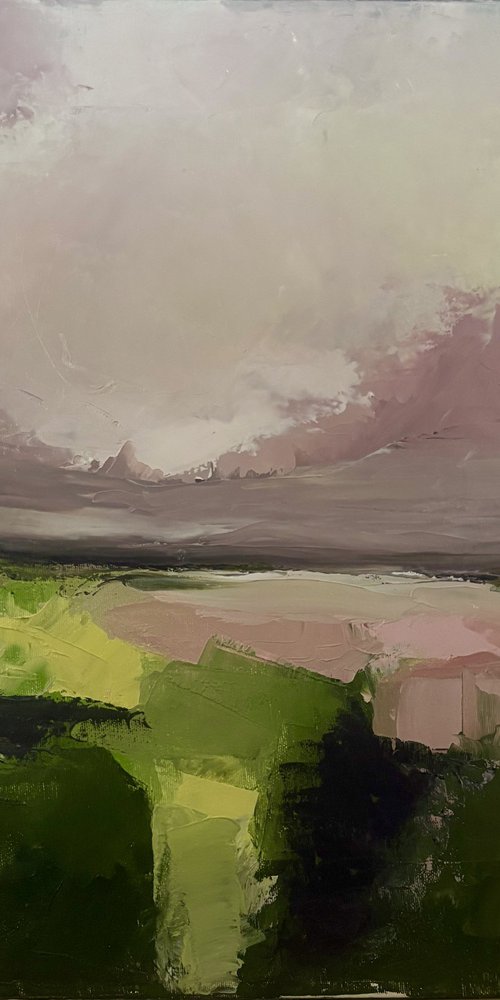Abstract ethereal landscape horizon by Daniela Nocito