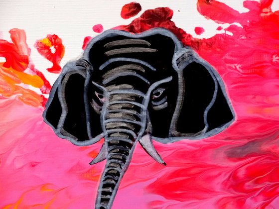 Elephant 3 pink