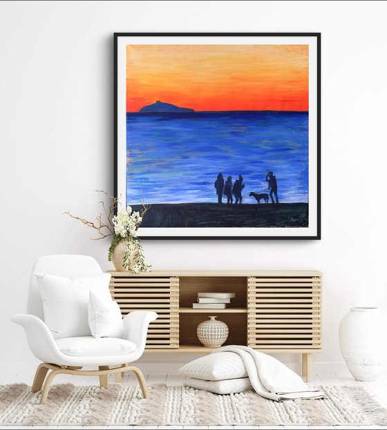 Sunset on the beach