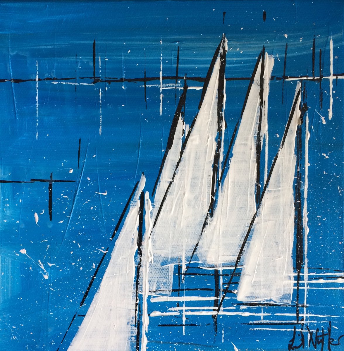 Sailcloth 8x8 by Lil Nutter