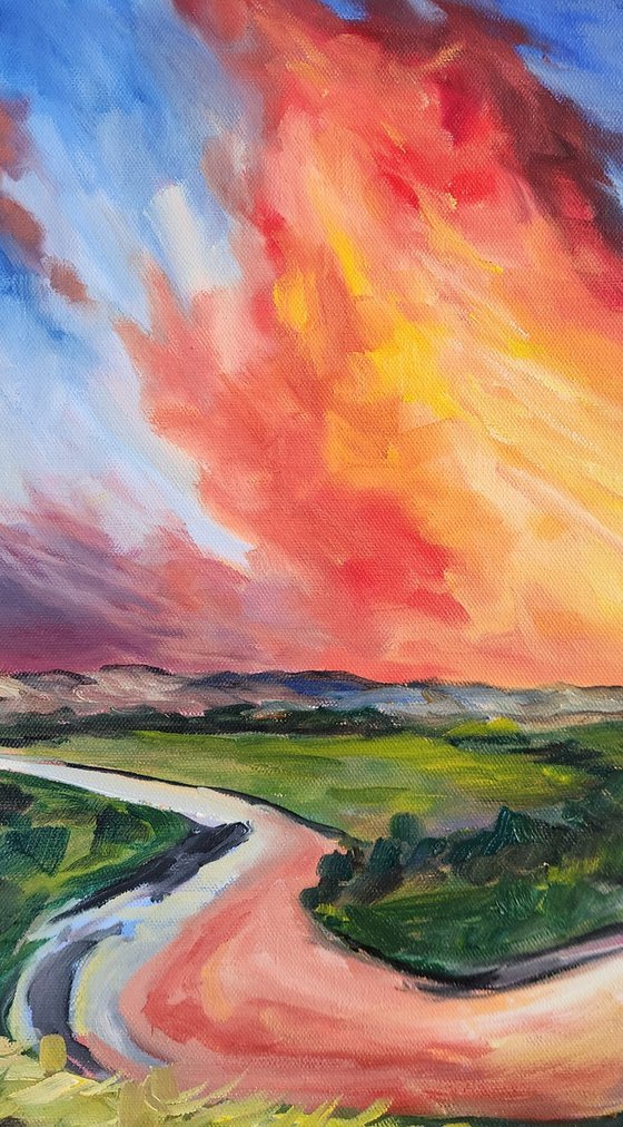 Sky Dance on the Little Missouri