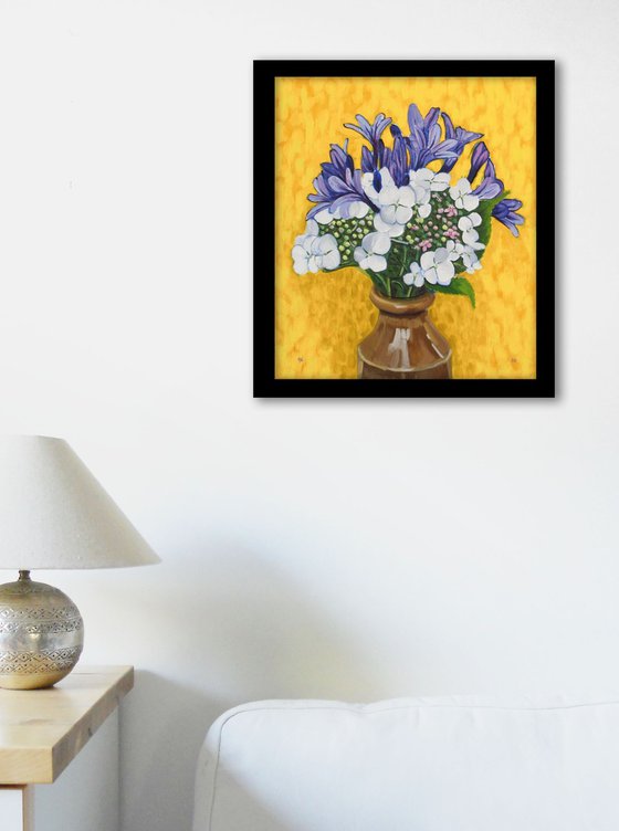 Hydrangea and Agapanthus