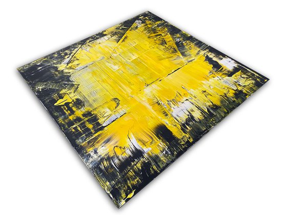 "You Want Some Of This?" - FREE USA SHIPPING - Original PMS Abstract Diptych Acrylic Paintings On Plexiglass Framed - 52" x 26"