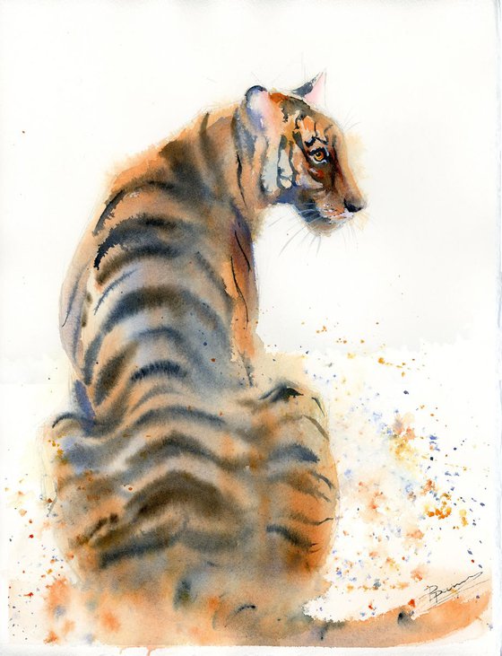 Sitting Tiger