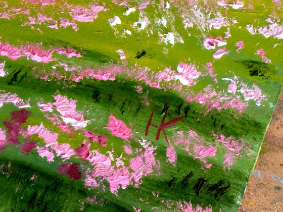 Flowering Mountains oil original painting