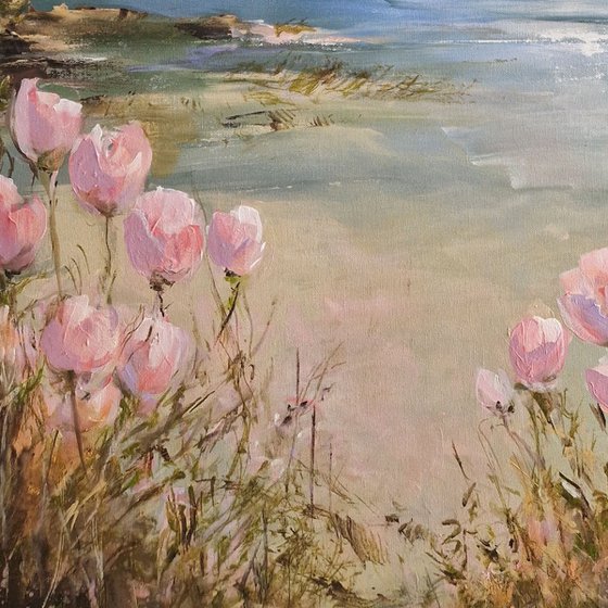 Soft Flowers By The Sea