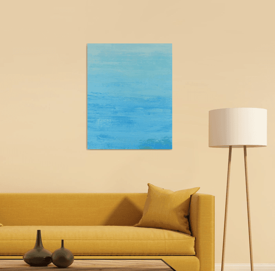 Soft Blues - Modern Abstract Seascape