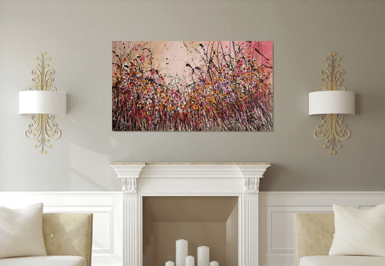 Never-Ending Delights #2  - Extra Large original floral landscape