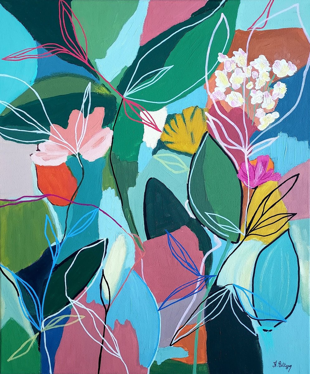 i?nergie Florale By Axelle Biltgen, 18 X 22, Artwork For Sale On Artfinder