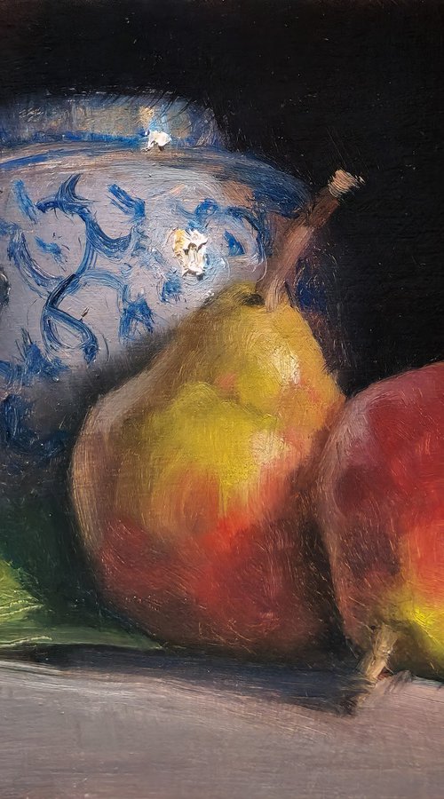 Pears and Vase by Pascal Giroud