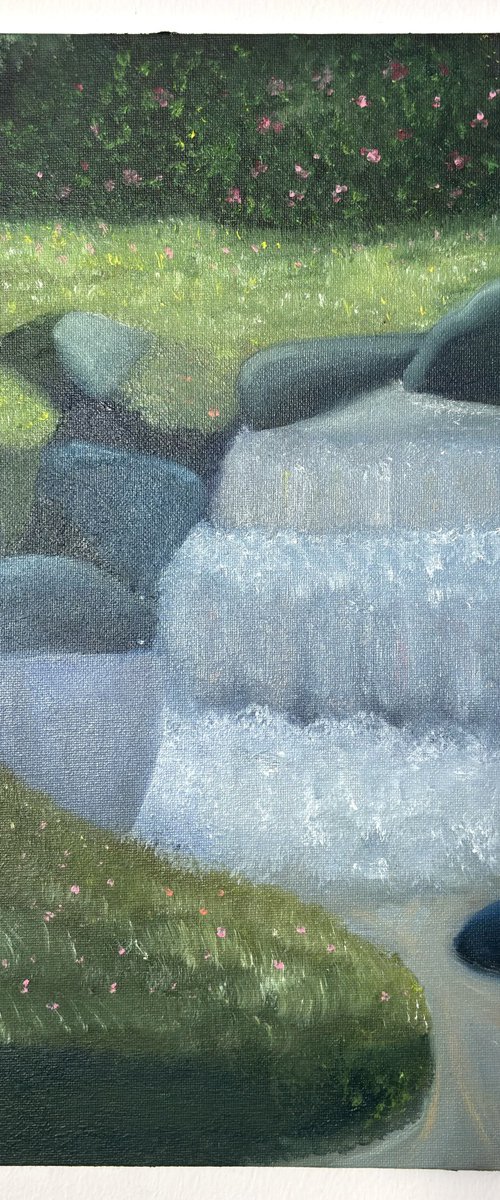 Waterfall in the Rose Garden by Sayaka Minegishi