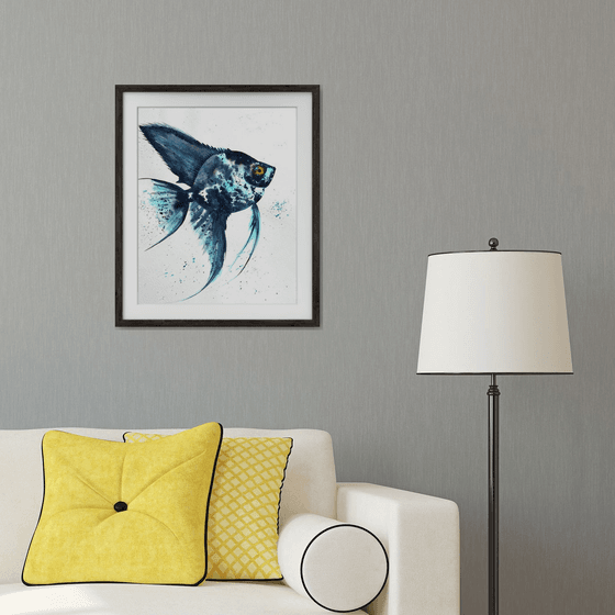 Exotic Blue Azure fish