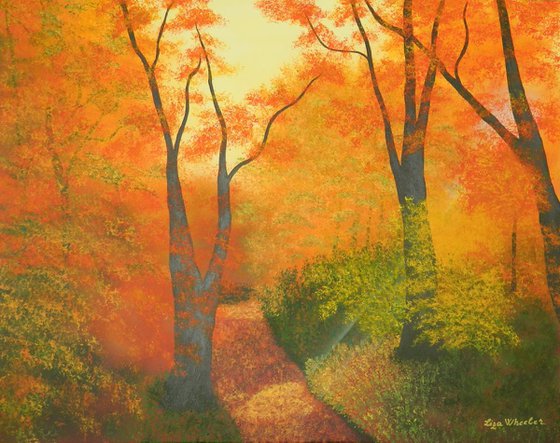Spirit of the Forest - forest landscape painting