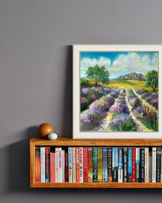 Landscape with Lavender 40*40cm