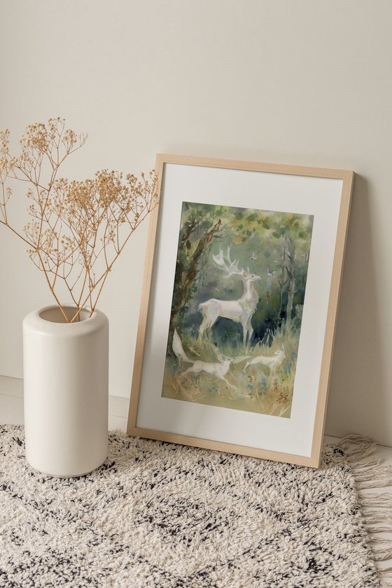 Fantasy White Deer