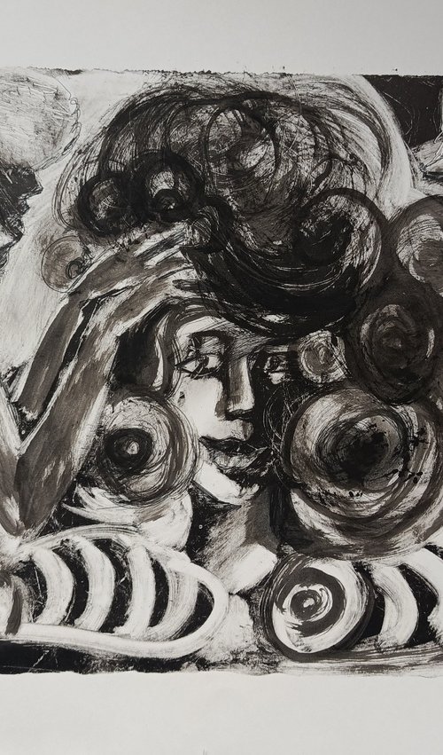 MONOPRINT3/Beauty salon and lemurs by Oxana Raduga