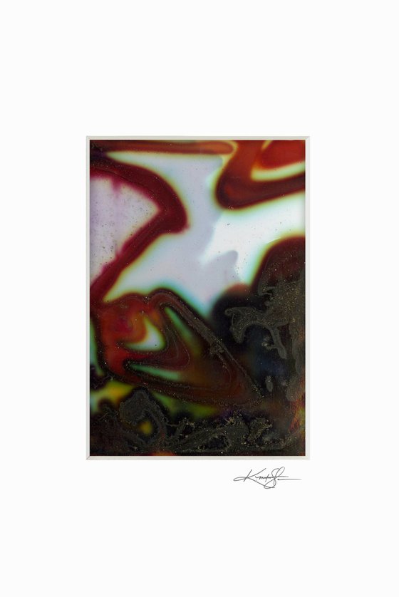Color Dance Abstraction 2 - Small painting by Kathy Morton Stanion