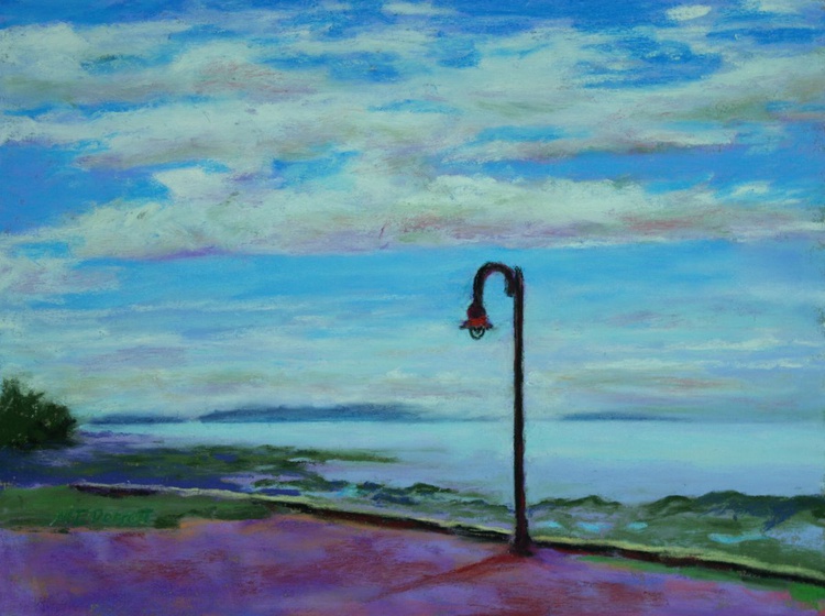 Lamp Post Painting By Marion Derrett Artfinder