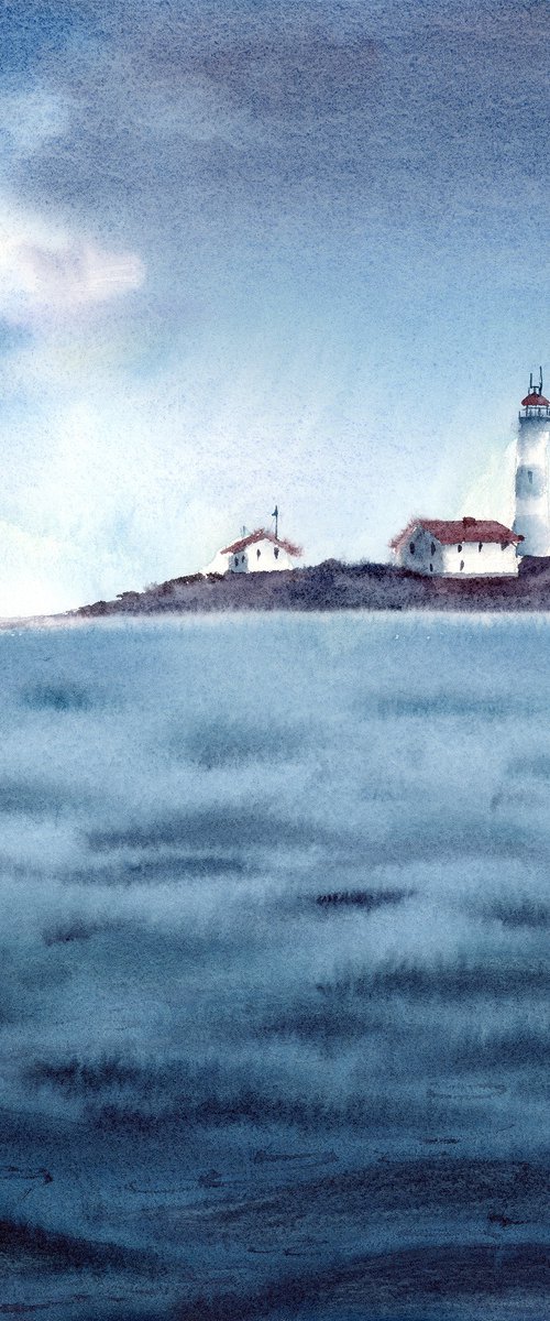 Lighthouse on the Horizon by Olga Tchefranov (Shefranov)