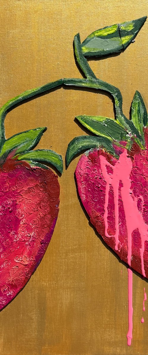 RASBERRIES AND GOLD by paola vignola