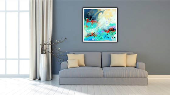 Caraïbes - Abstract artwork - Limited edition of 1