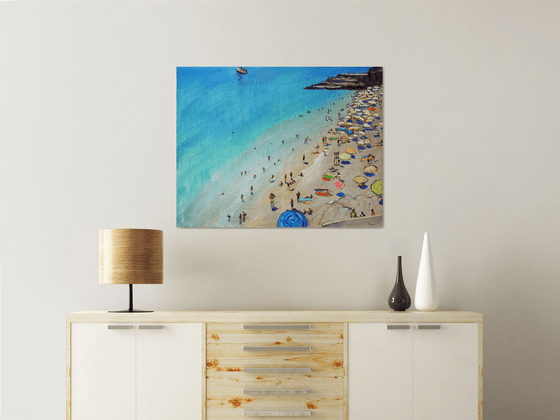 On the beach at Dubrovnik