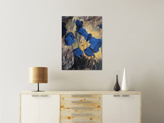 Among Blue Poppies 3