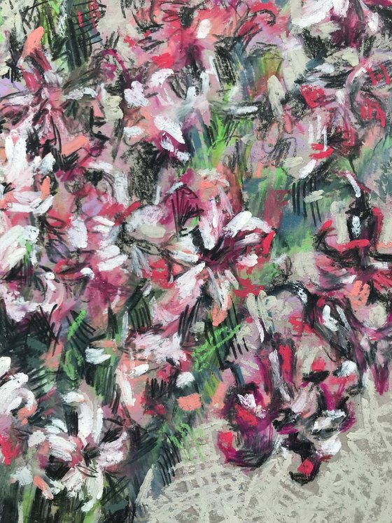 Spring bouquette. gift, original painting, one of a kind.