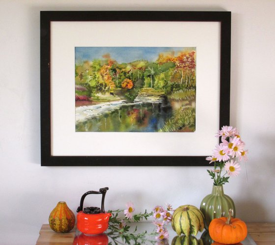 Autumn by the creek