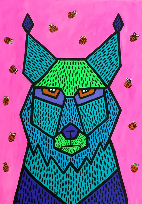 "Grumpy lynx" by Marily Valkijainen