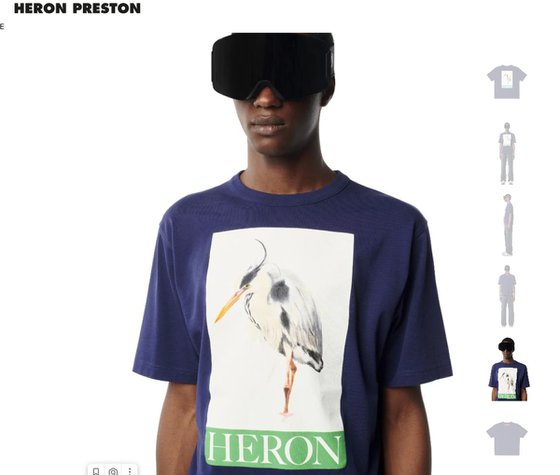 Grey heron  for Heron Preston