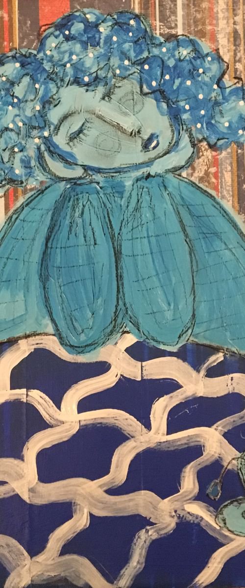 Afternoon tea. Blue abstract by Anya Getter