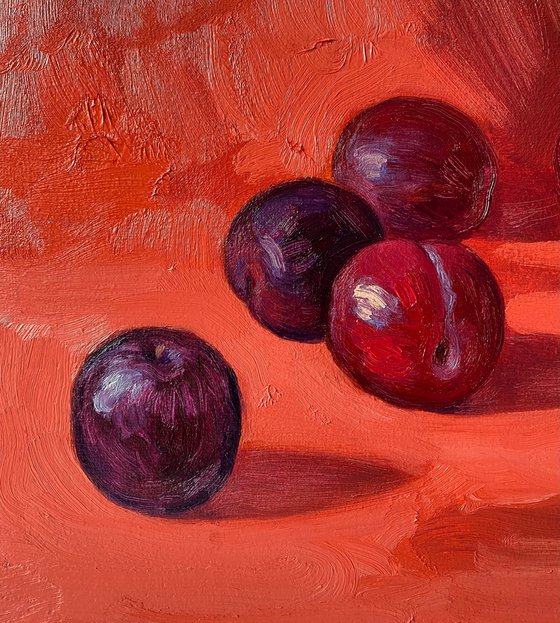 Still Life with plums