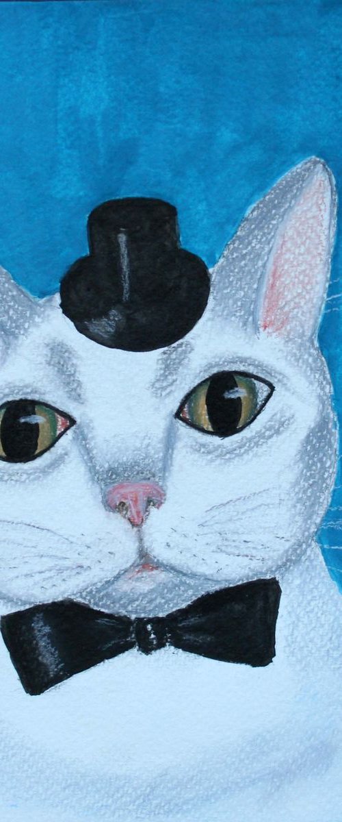 Important Cat /  Original Painting by Salana Art