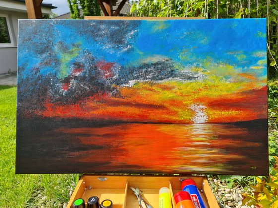 Sunset storm