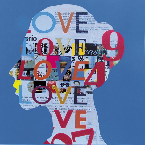 Collage_36_30x30 cm_Love Blue