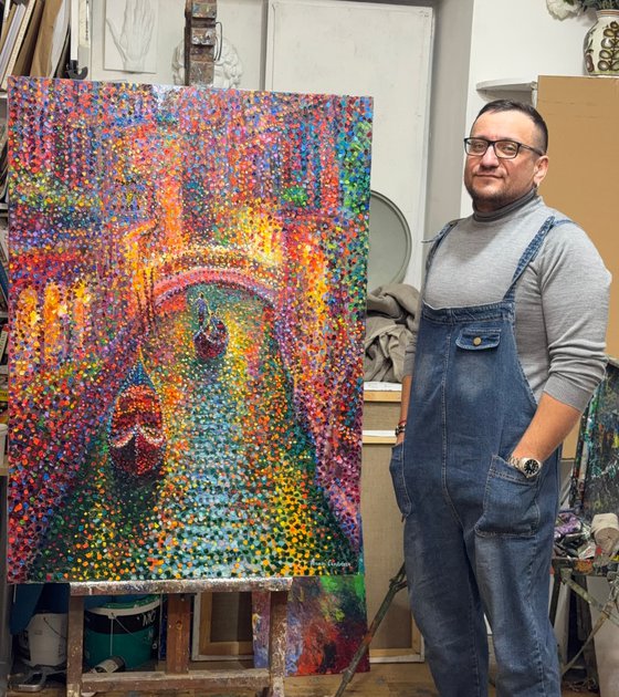 Golden night in Venice