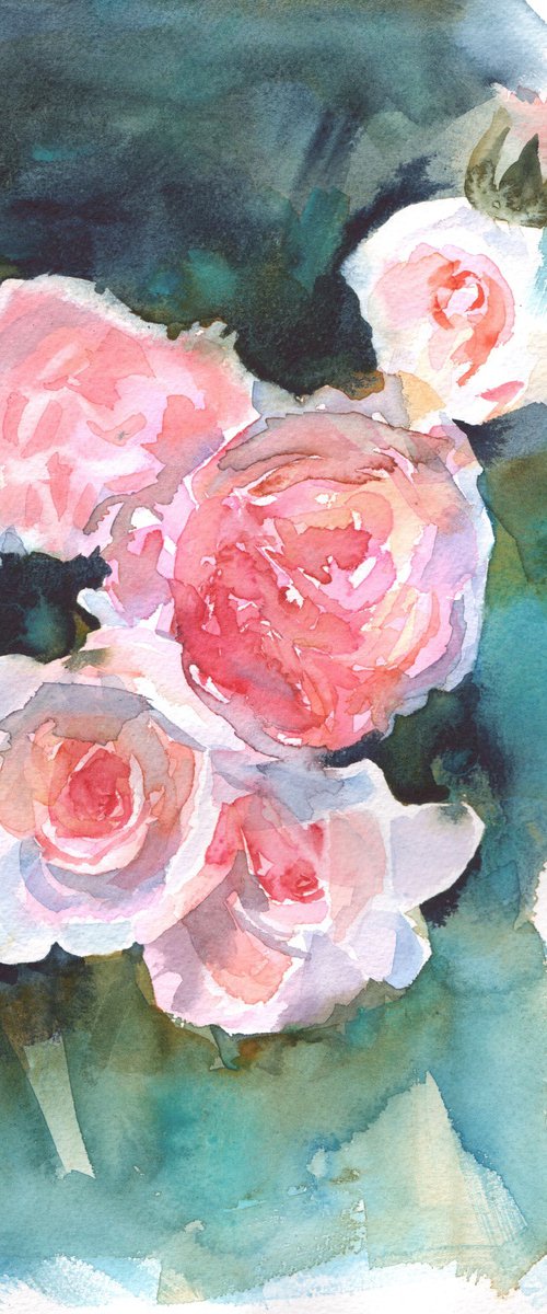 Pink Roses by Sarah Stowe