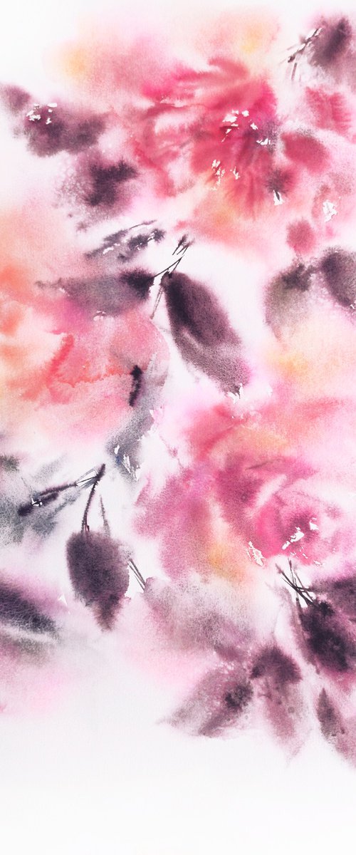 Pink roses by Olga Grigo